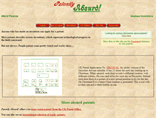 Tablet Screenshot of patentlyabsurd.org.uk